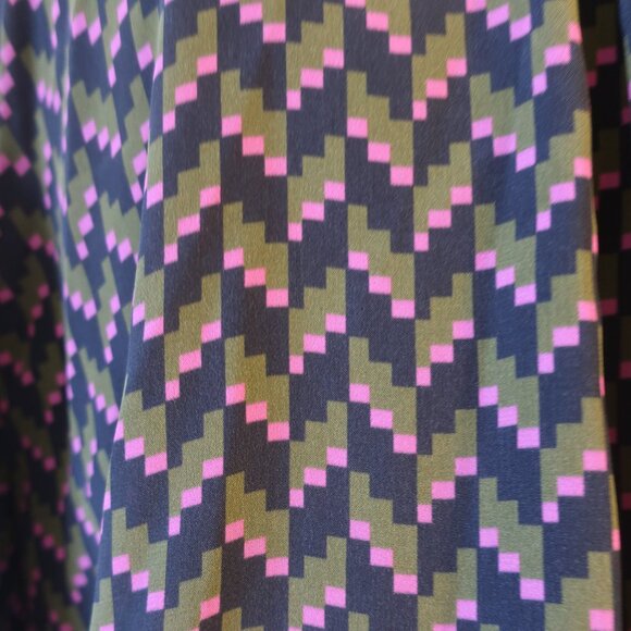 Womens Dorothee Schumacher Black, Green, Pink Design Button Down Blouse 4 - Picture 5 of 7